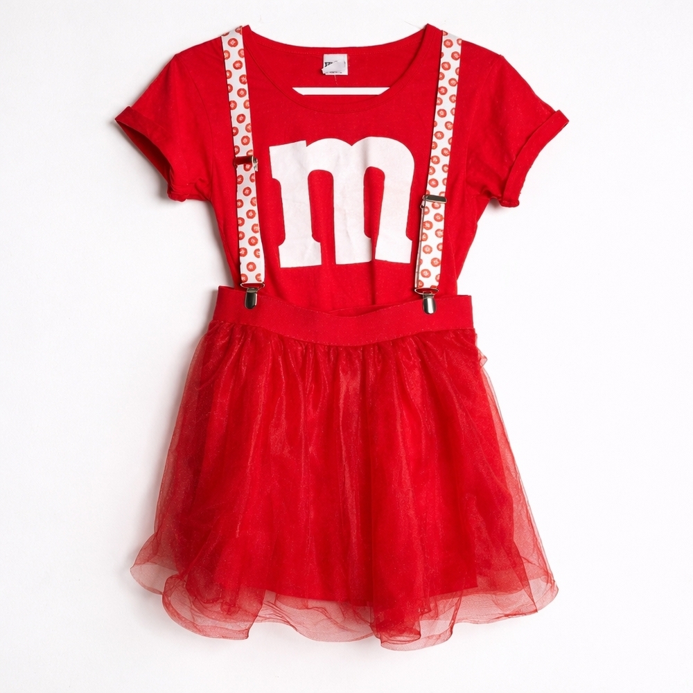 Spirit Halloween Red M&M Women's Costume Small